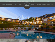 Tablet Screenshot of kingwoodresort.com